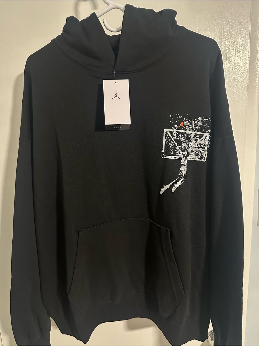 Jordan Men’s Brooklyn Oversized Pullover Hooded Sweatshirt
